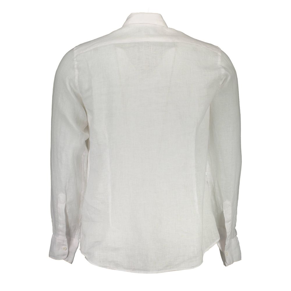 White Linen Men Shirt