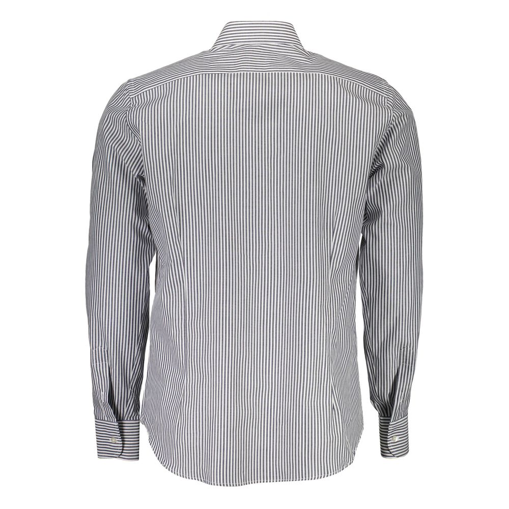 Blue Cotton Men Shirt