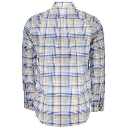 Light Blue Cotton Men Shirt