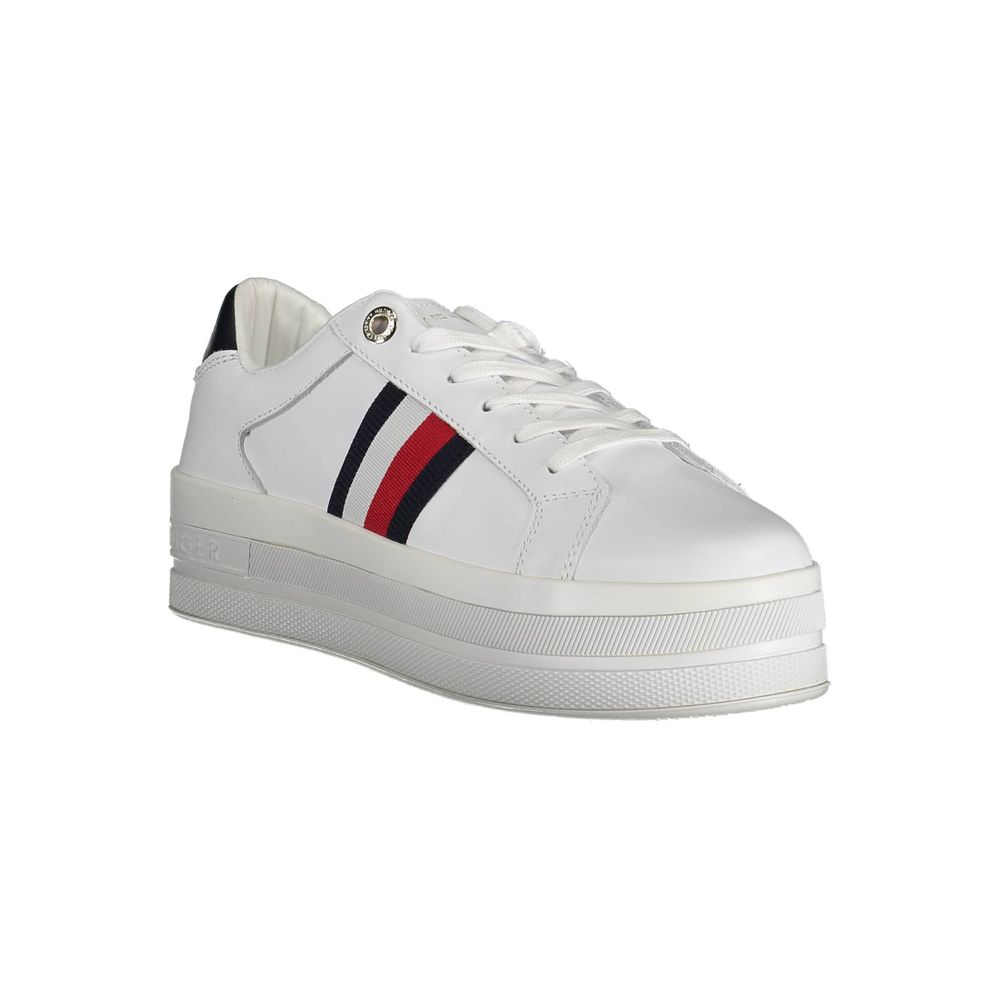 White Polyethylene Women Sneaker