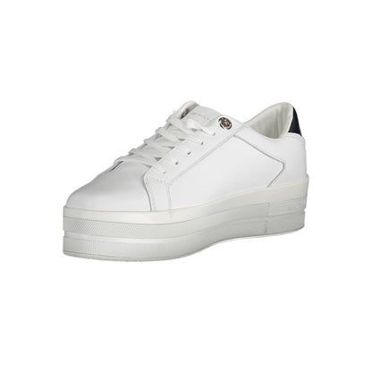 White Polyethylene Women Sneaker