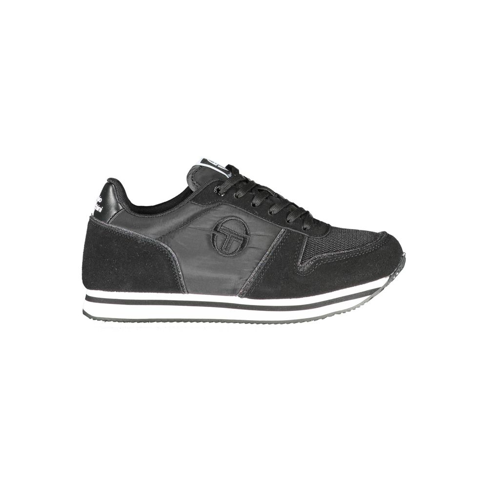 Black Polyester Women Sneaker