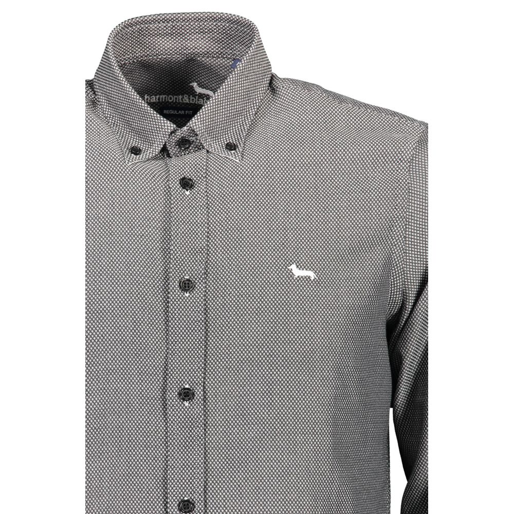 Black Cotton Men Shirt