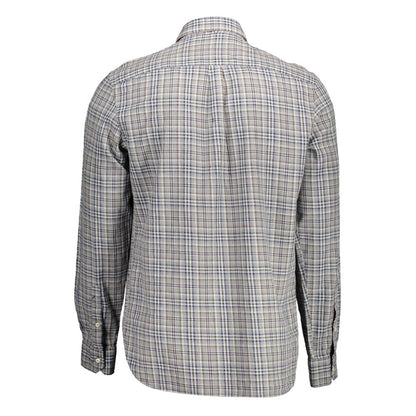 Gray Cotton Men Shirt