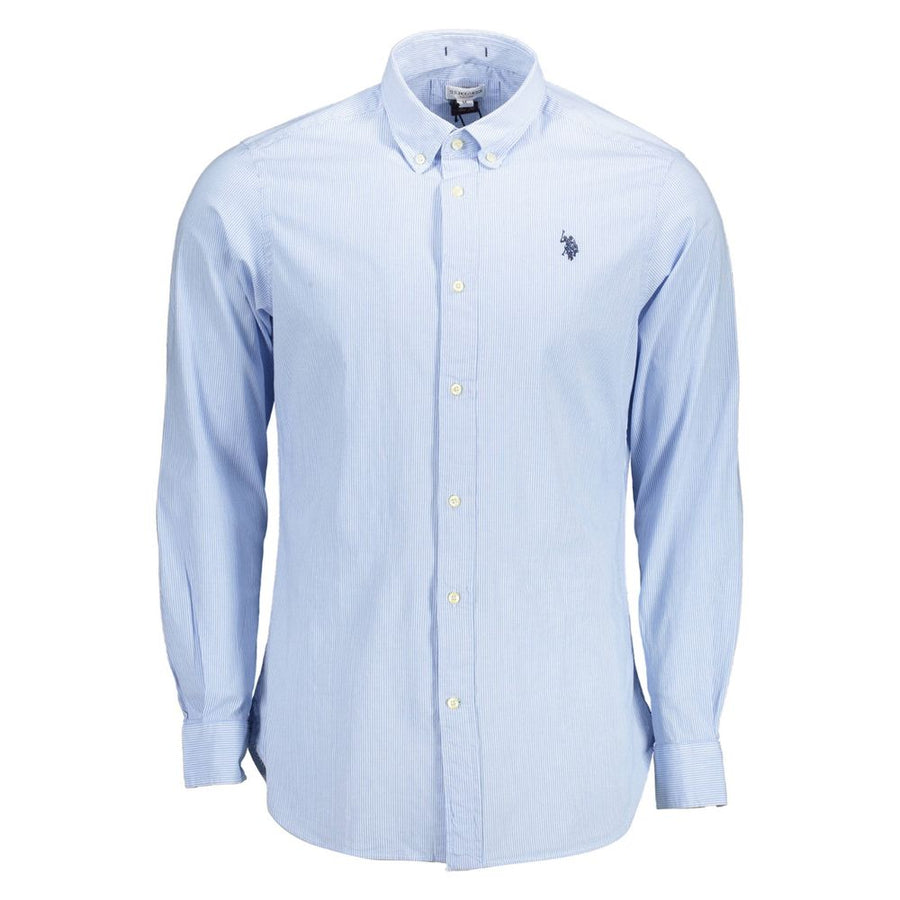 Light Blue Cotton Men Shirt