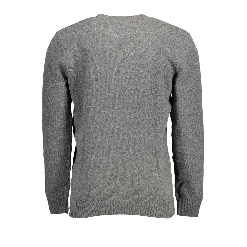 Gray Wool Men Sweater