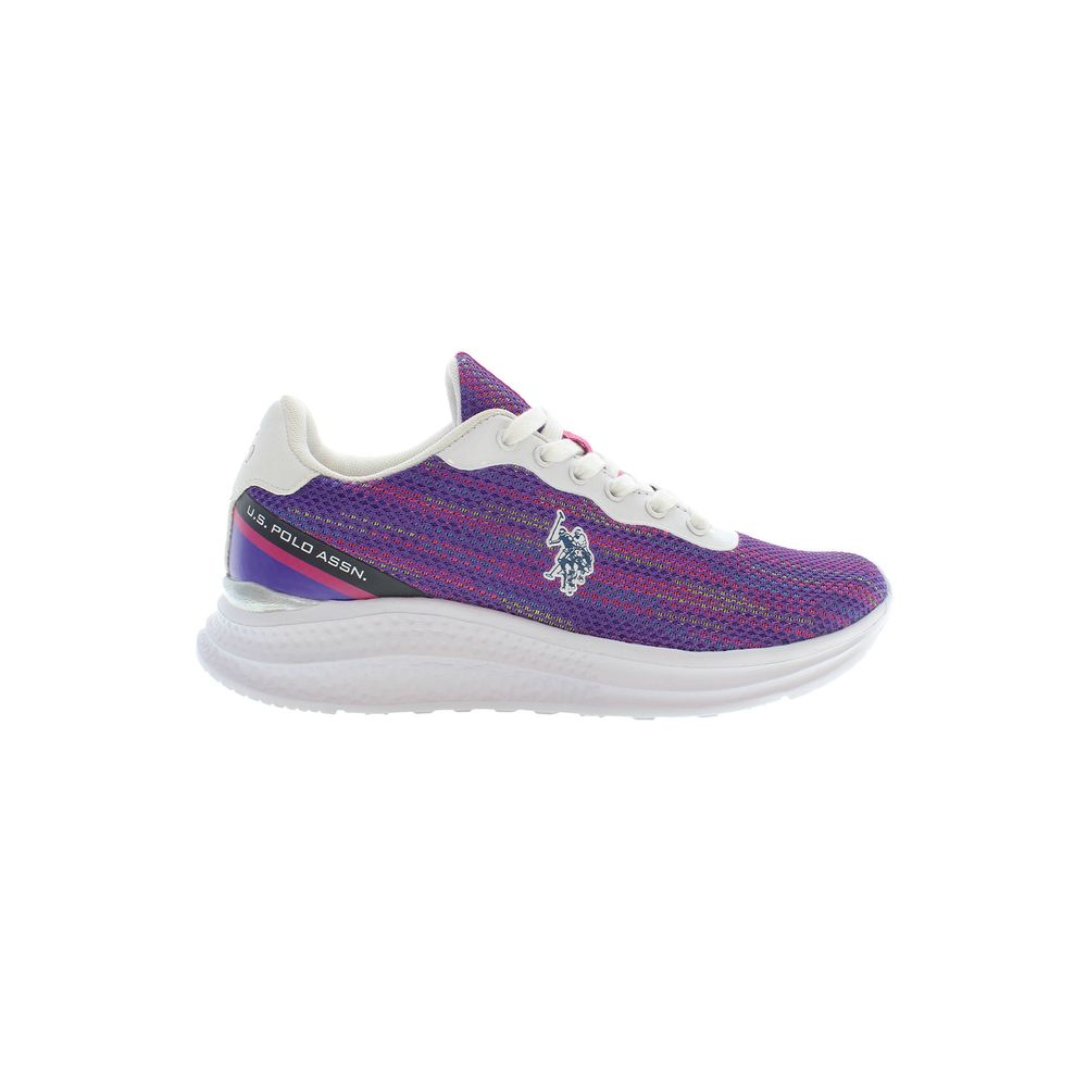 Purple Polyester Women Sneaker