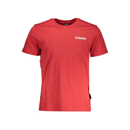 Red Cotton Men T-Shirt