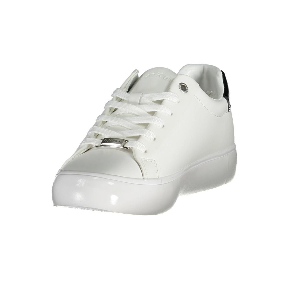 White Leather Women Sneaker