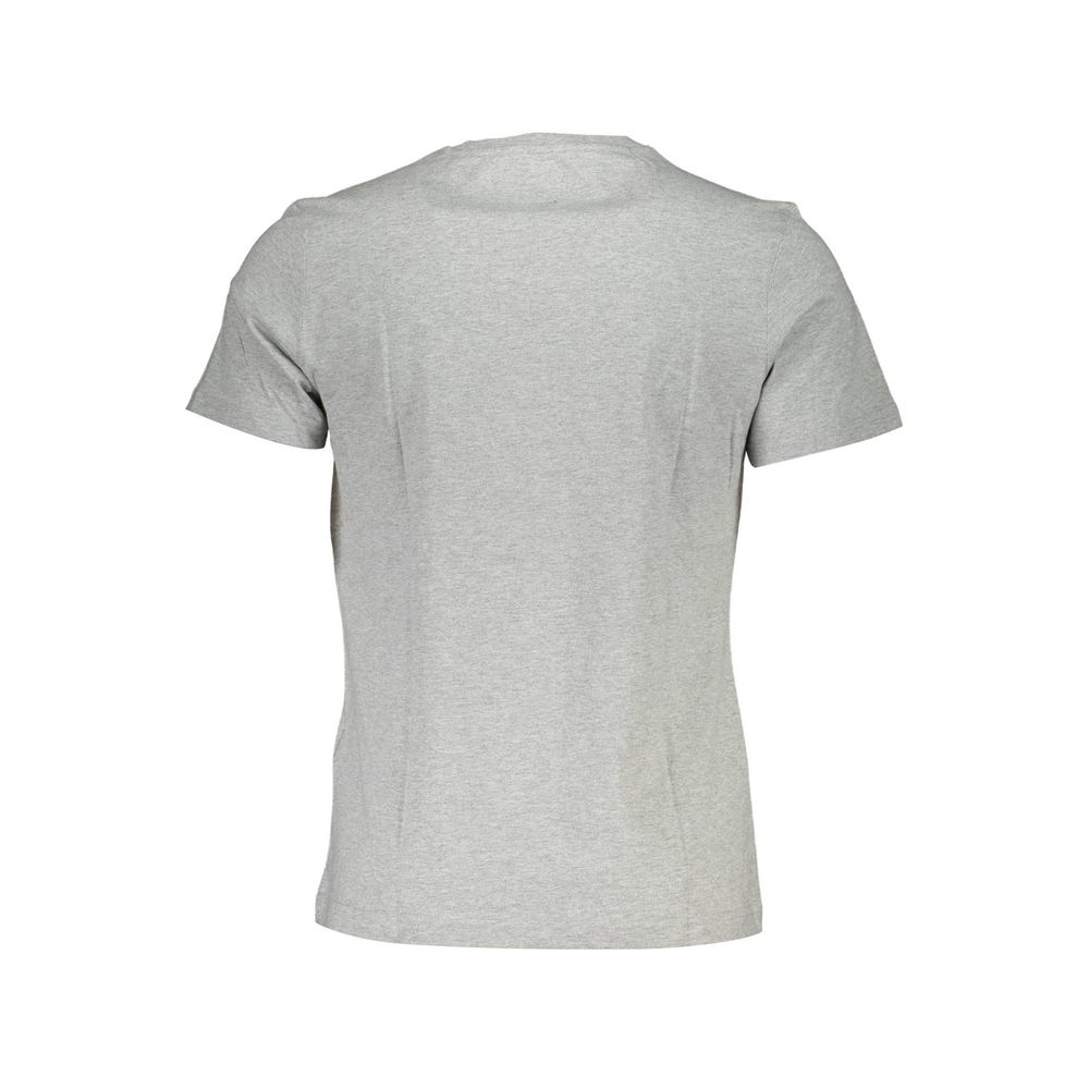 Gray Cotton Men T-Shirt