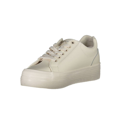 White Leather Women Sneaker