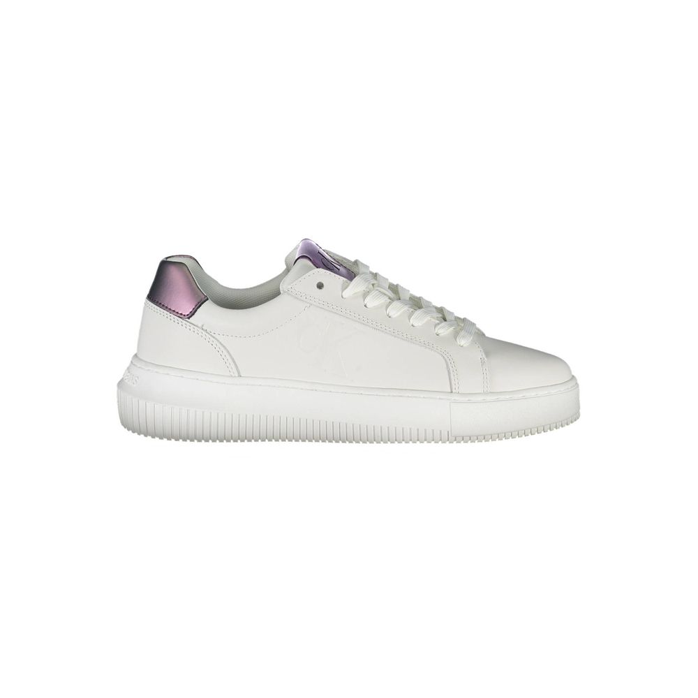 White Leather Women Sneaker