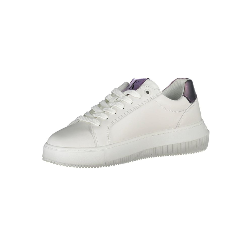 White Leather Women Sneaker