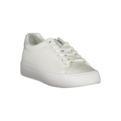 Elegant White Sneakers with Contrast Detailing