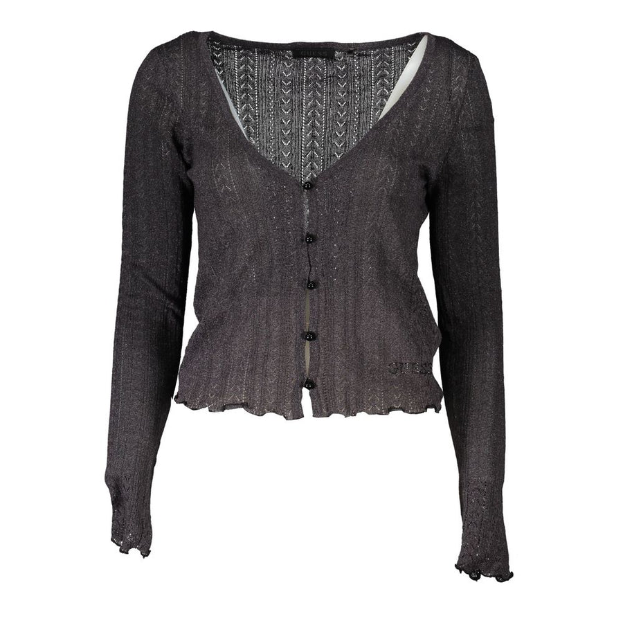 Chic V-Neck Contrast Detail Cardigan