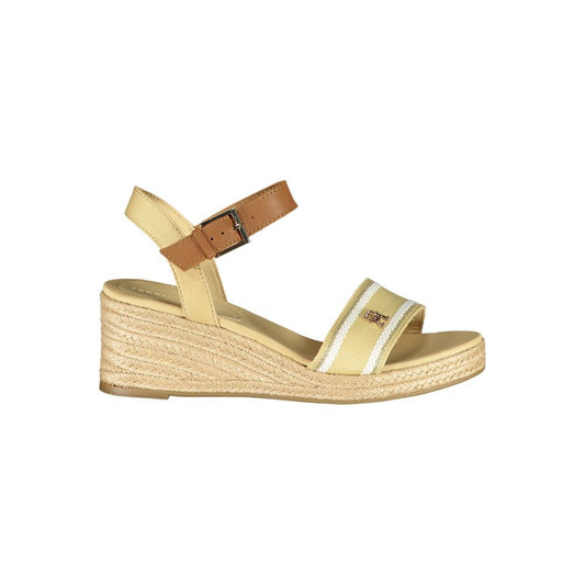 Beige Polyester Sandal