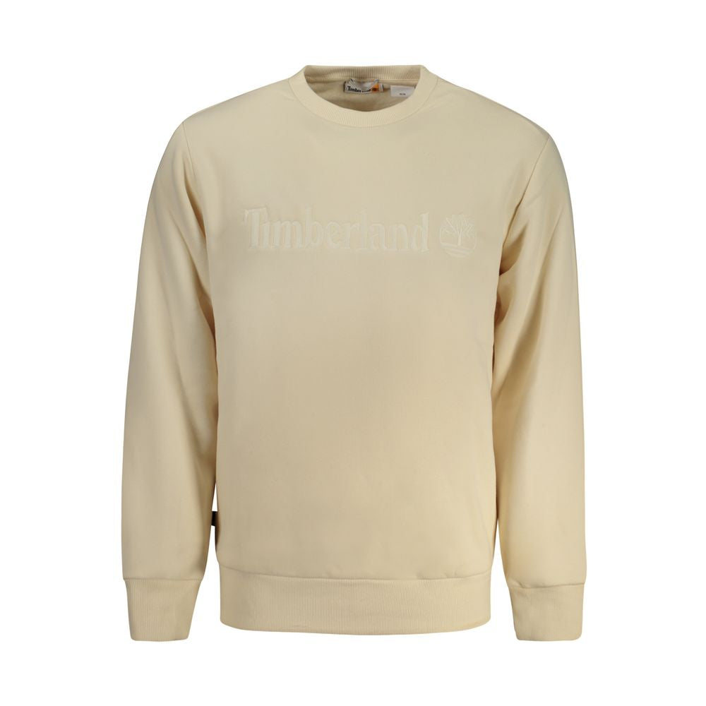 Beige Cotton Men Sweater