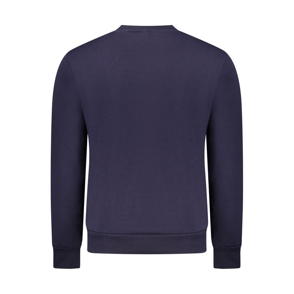 Blue Cotton Men Sweater