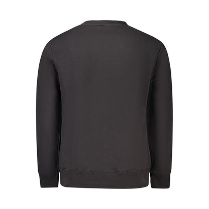 Black Cotton Men Sweater