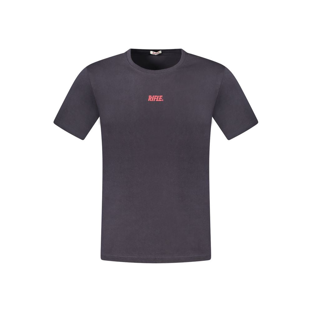 Blue Cotton Men T-Shirt