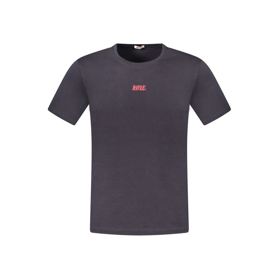 Blue Cotton Men T-Shirt