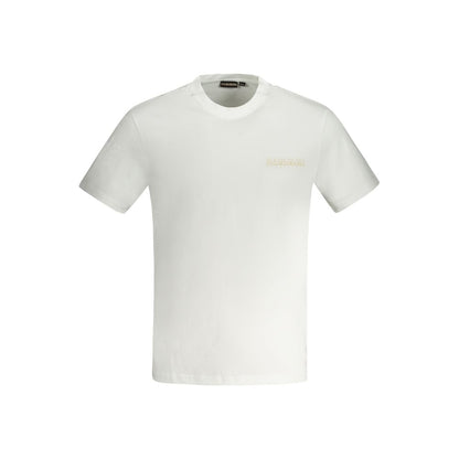 White Cotton Men T-Shirt