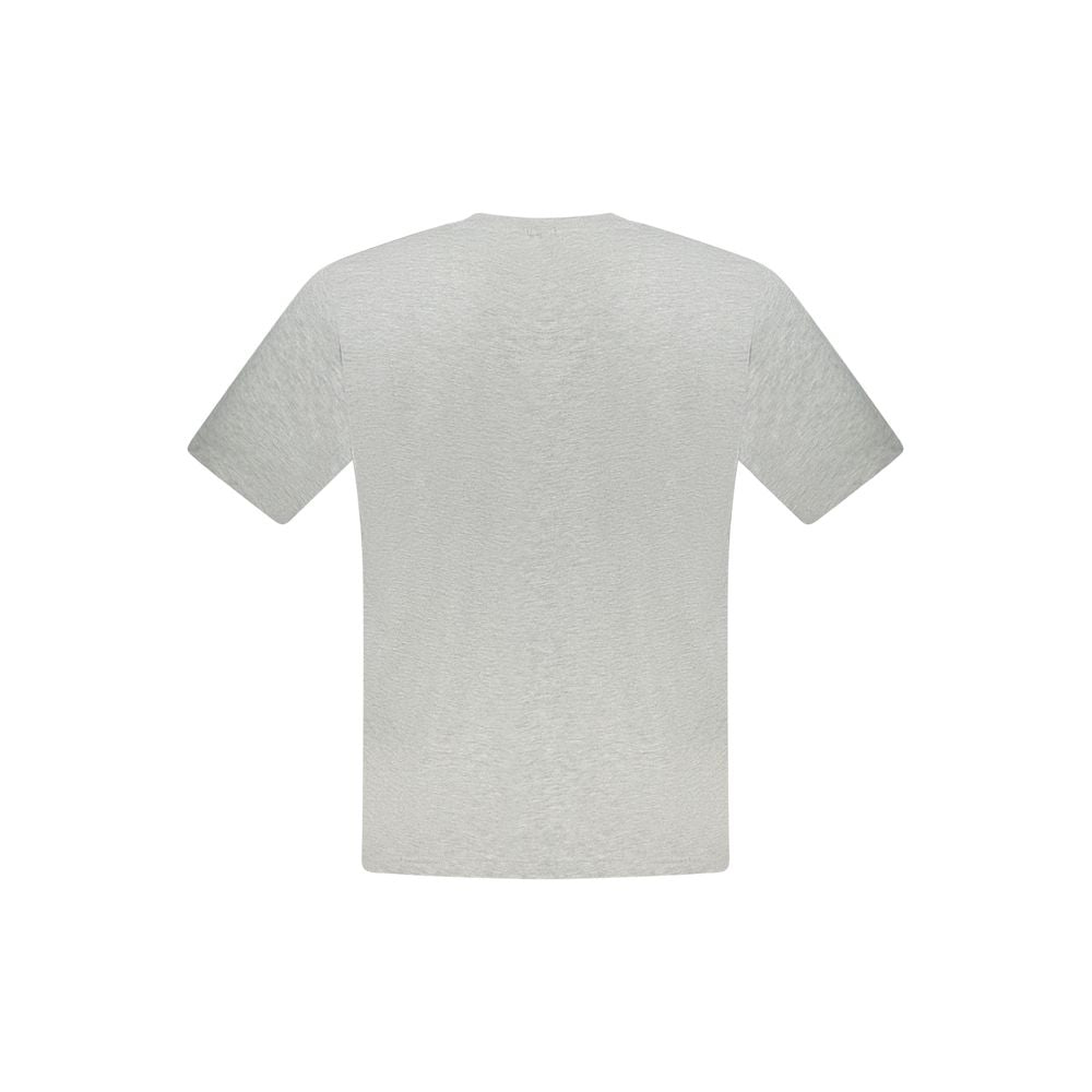 Gray Cotton Men T-Shirt