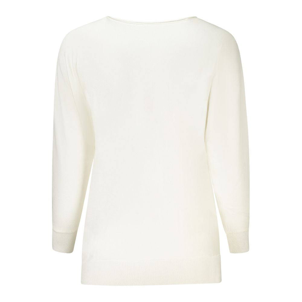 White Viscose Women Sweater