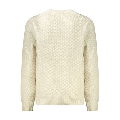 Beige Wool Men Sweater