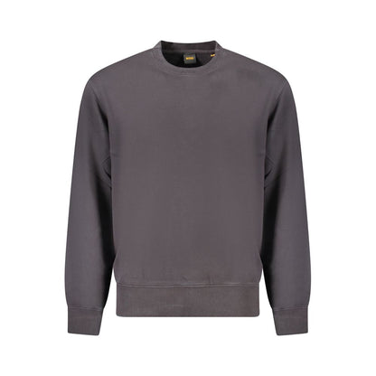 Black Cotton Men Sweater