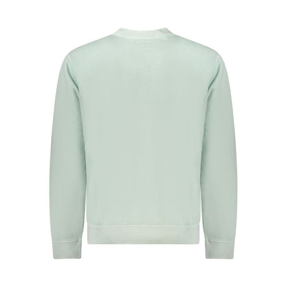 Green Cotton Men Sweater