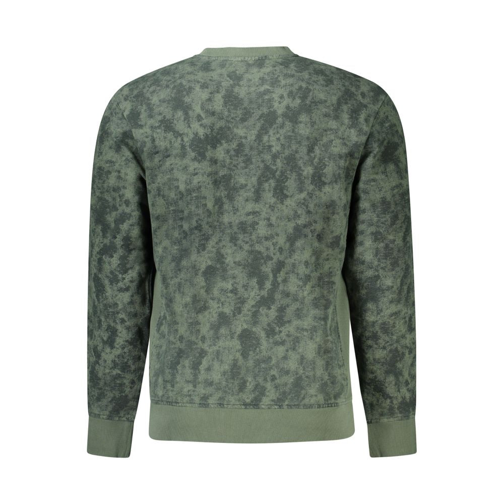 Green Cotton Men Sweater