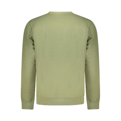 Green Cotton Men Sweater