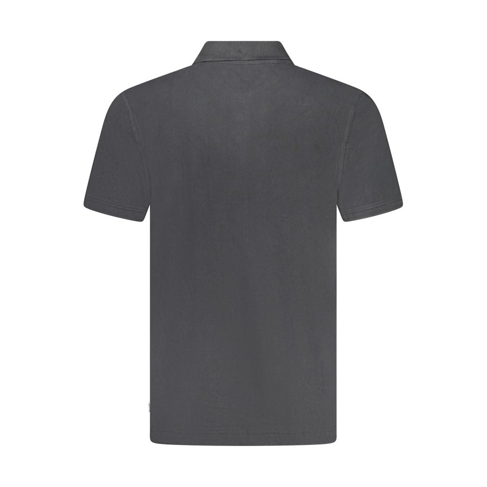 Black Cotton Polo Shirt