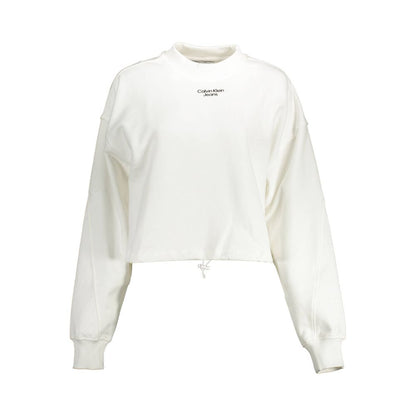 White Cotton Women Sweater