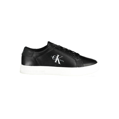 Black Leather Men Sneaker