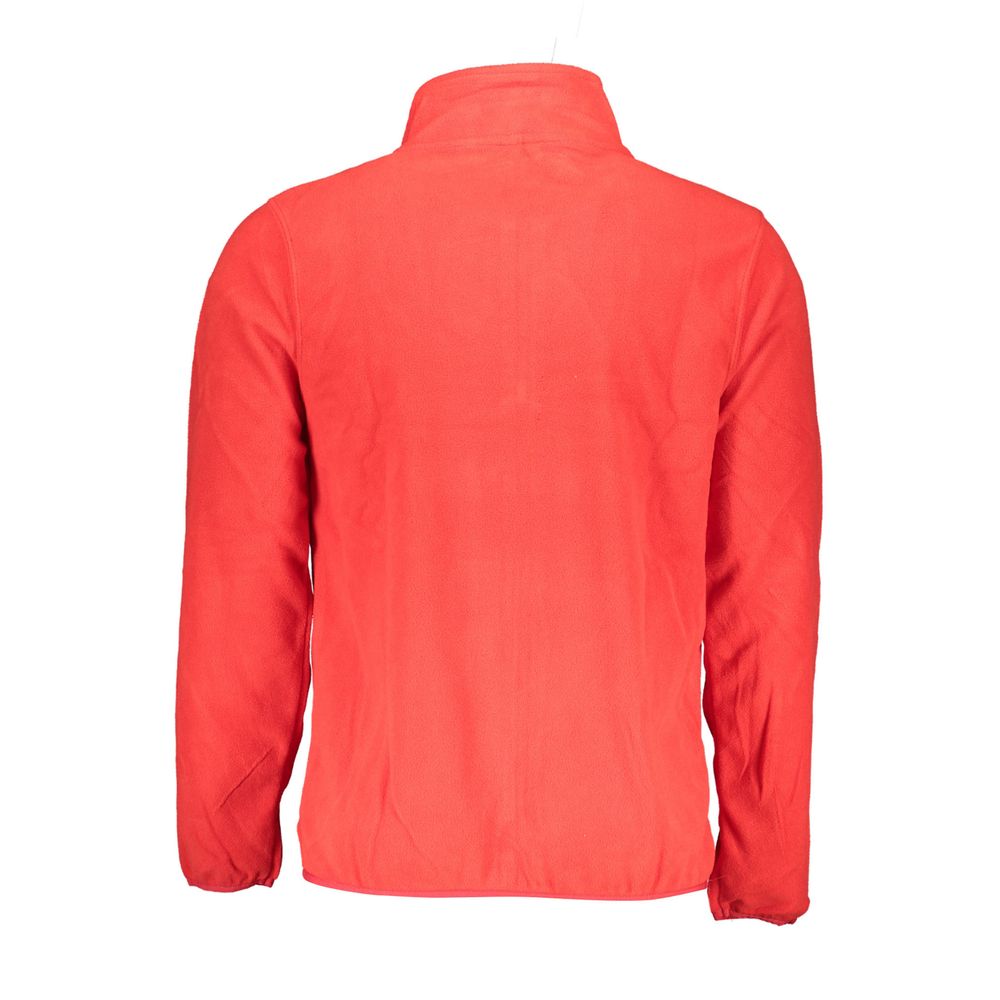 Red Polyester Men Sweater