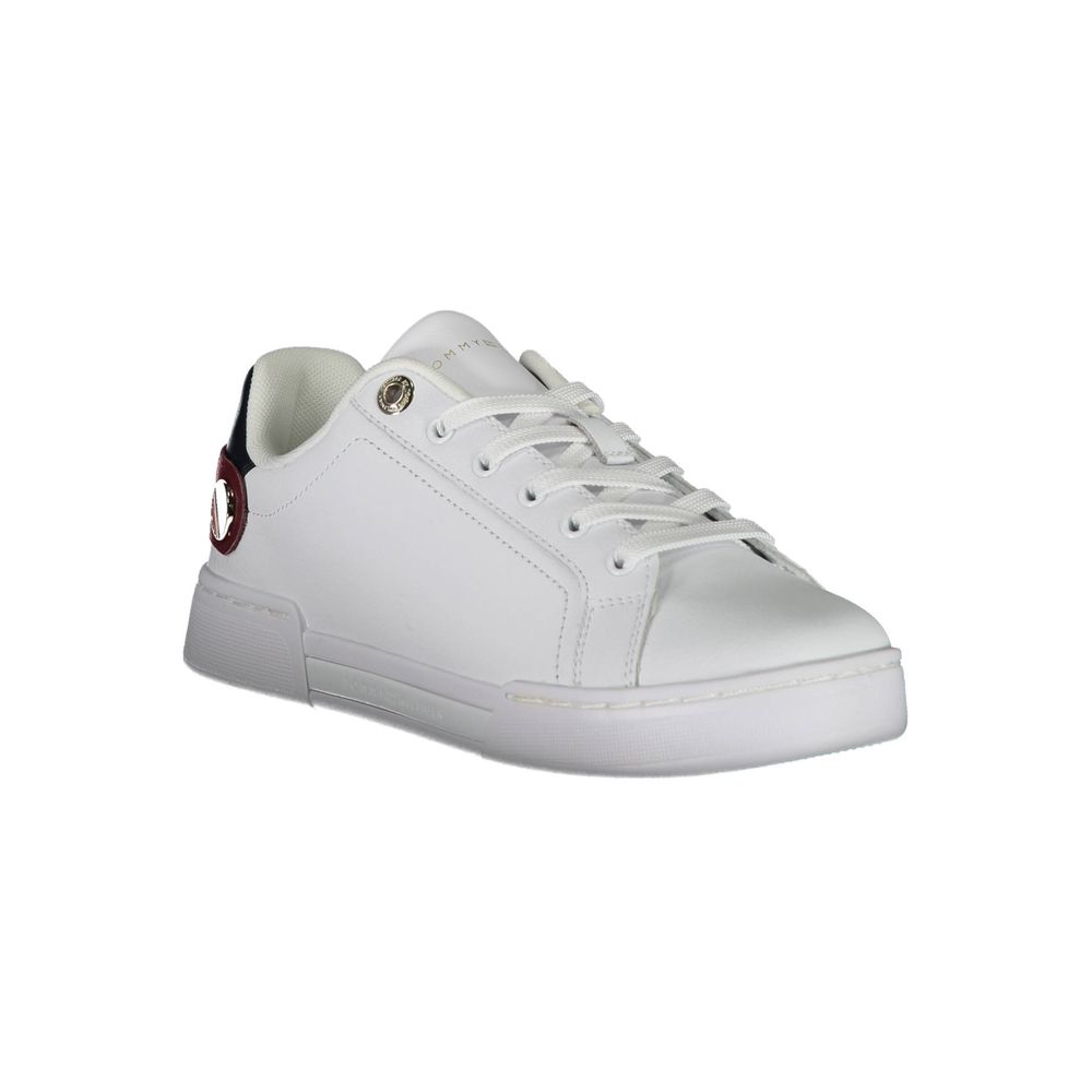 White Polyethylene Women Sneaker