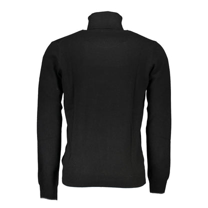 Black Polyamide Men Sweater