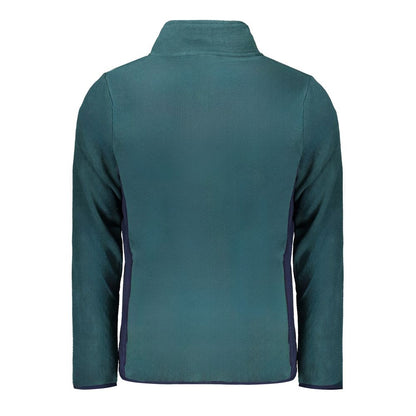 Green Polyester Men Sweater