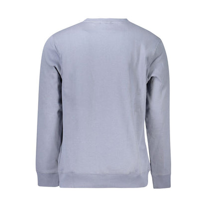 Blue Cotton Men Sweater