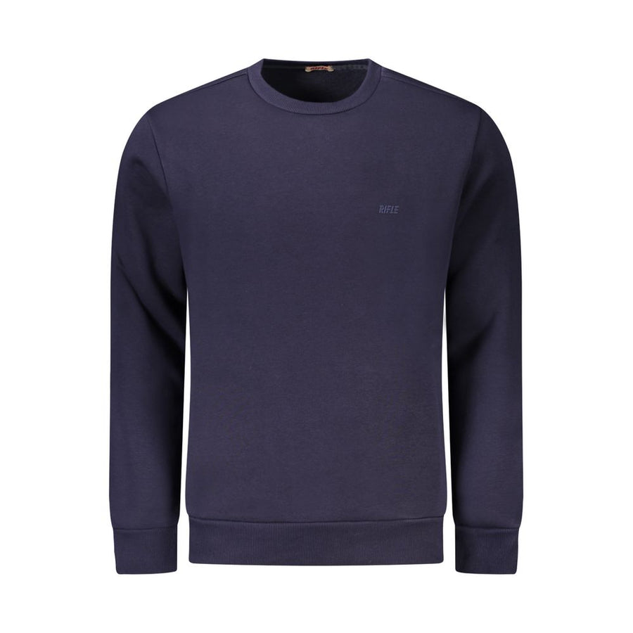 Blue Cotton Men Sweater