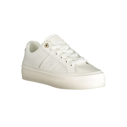 White Polyethylene Women Sneaker