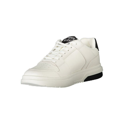 White Polyethylene Men Sneaker