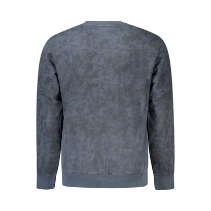 Blue Cotton Men Sweater