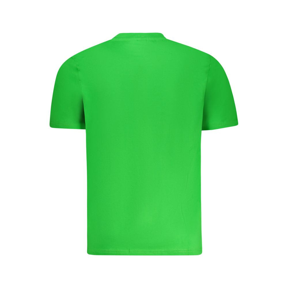 Green Cotton Men T-Shirt