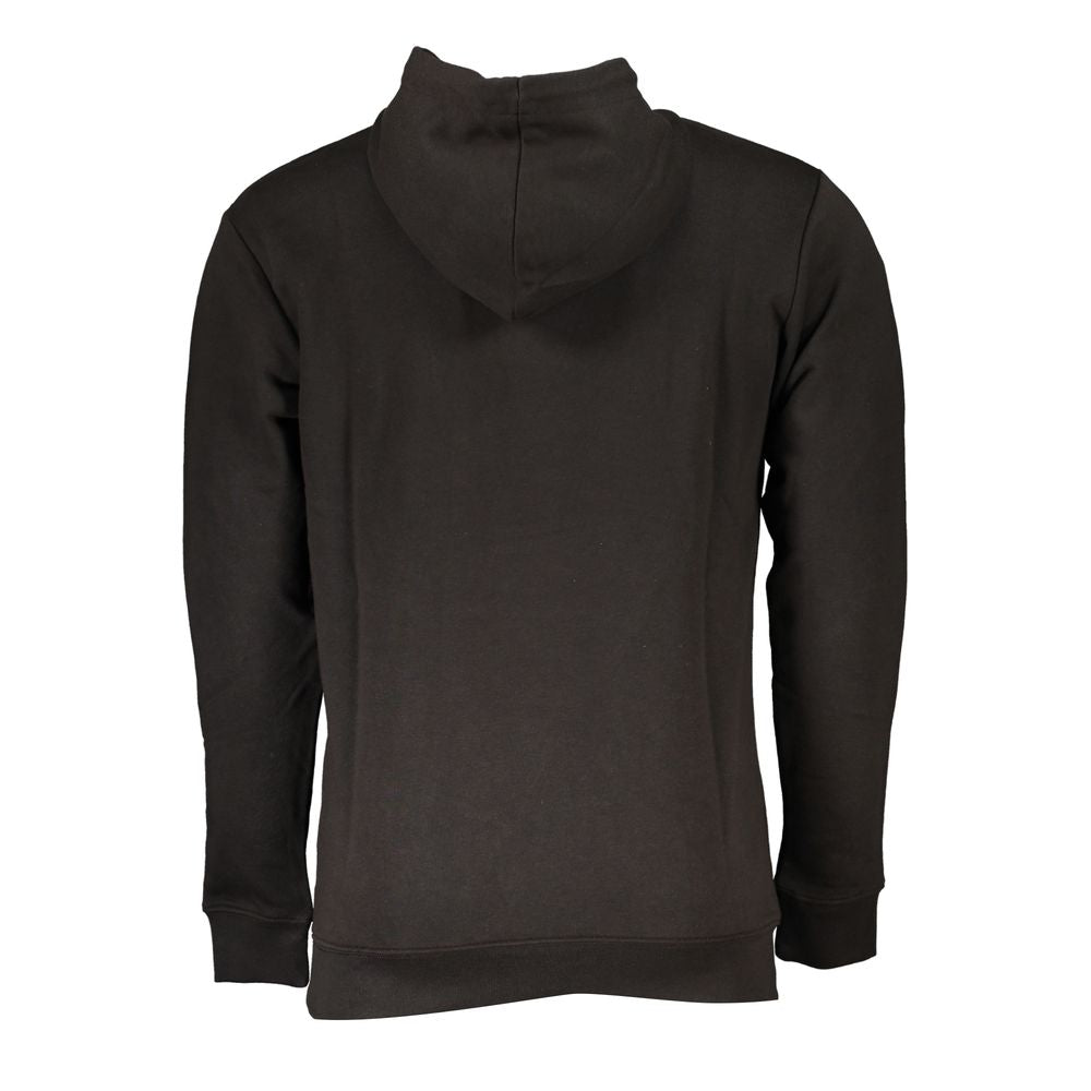 Black Cotton Men Sweater