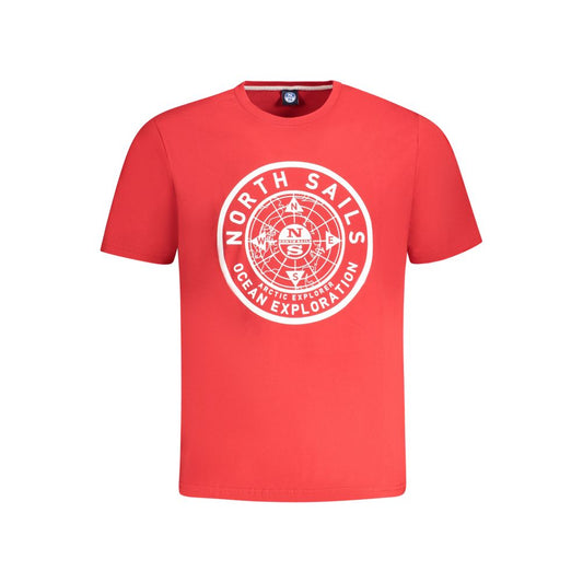 Red Cotton Men T-Shirt