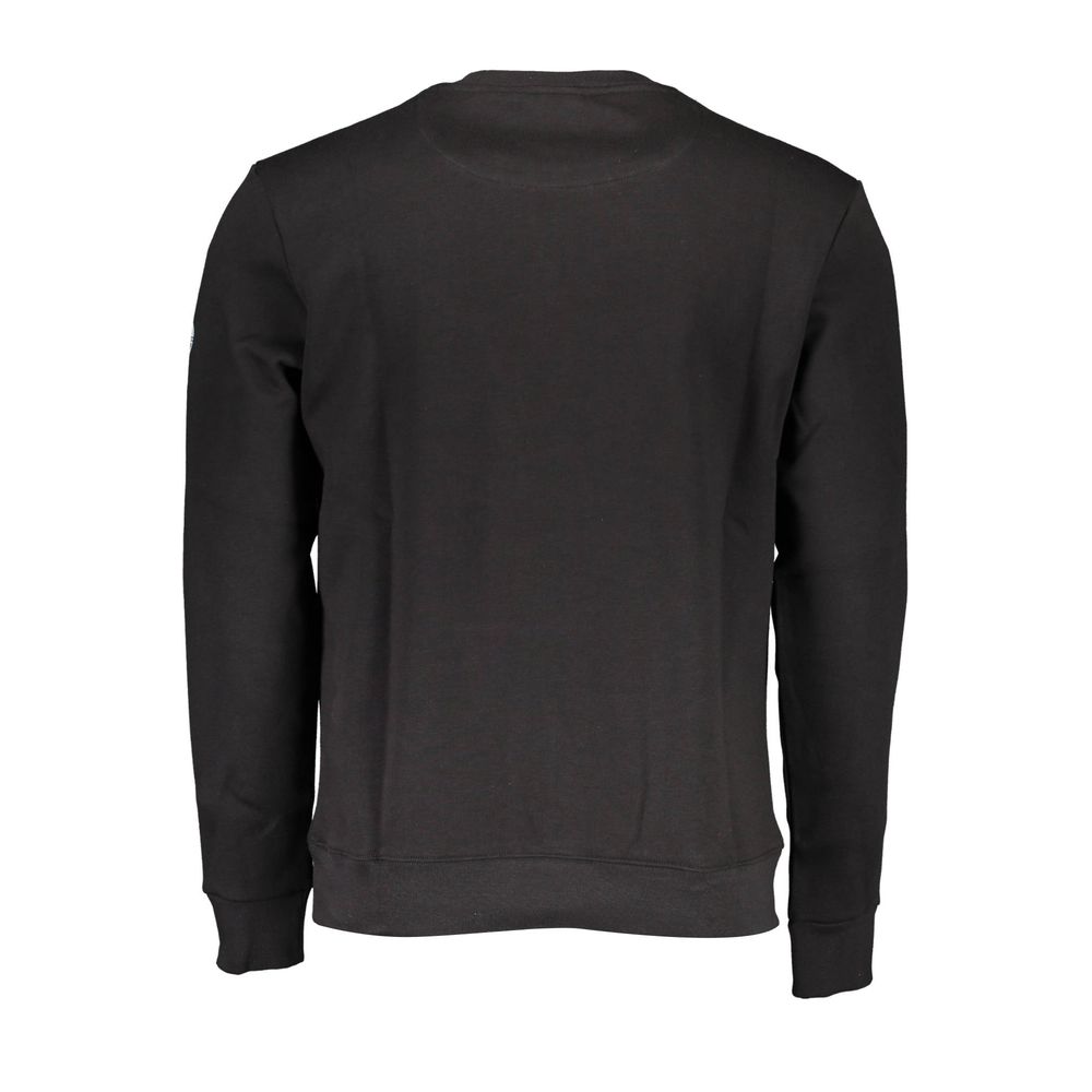 Black Cotton Men Sweater