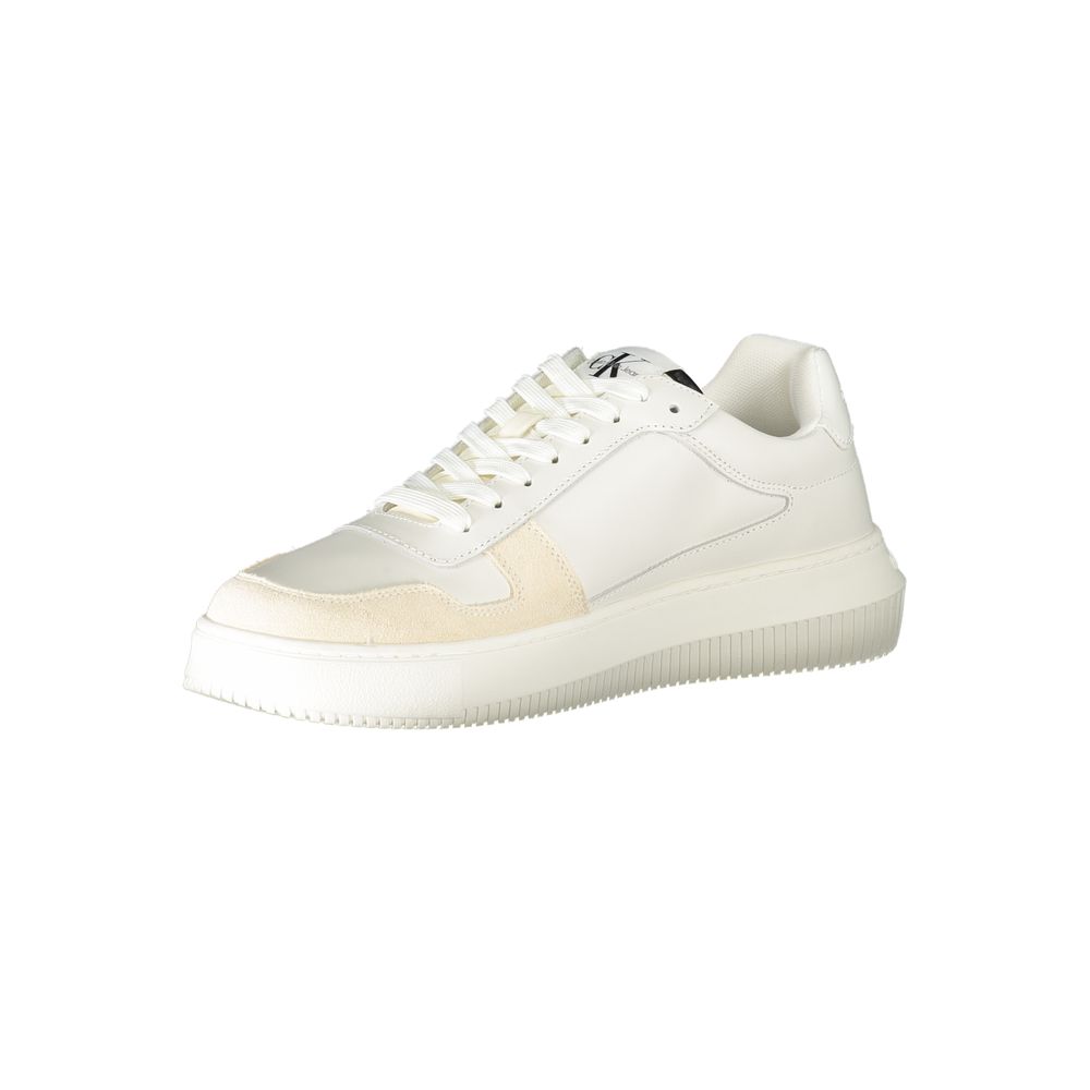 White Polyester Sneaker